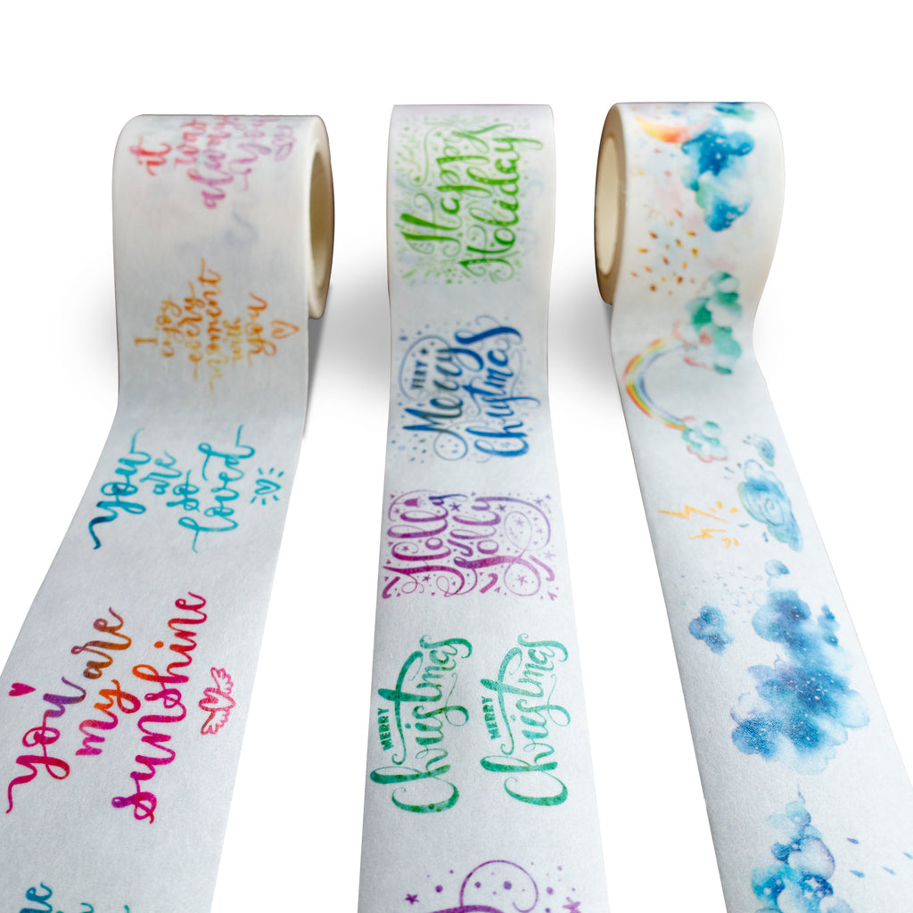 Holiday Love Greetings and Weather Washi Tapes (Set of 3)