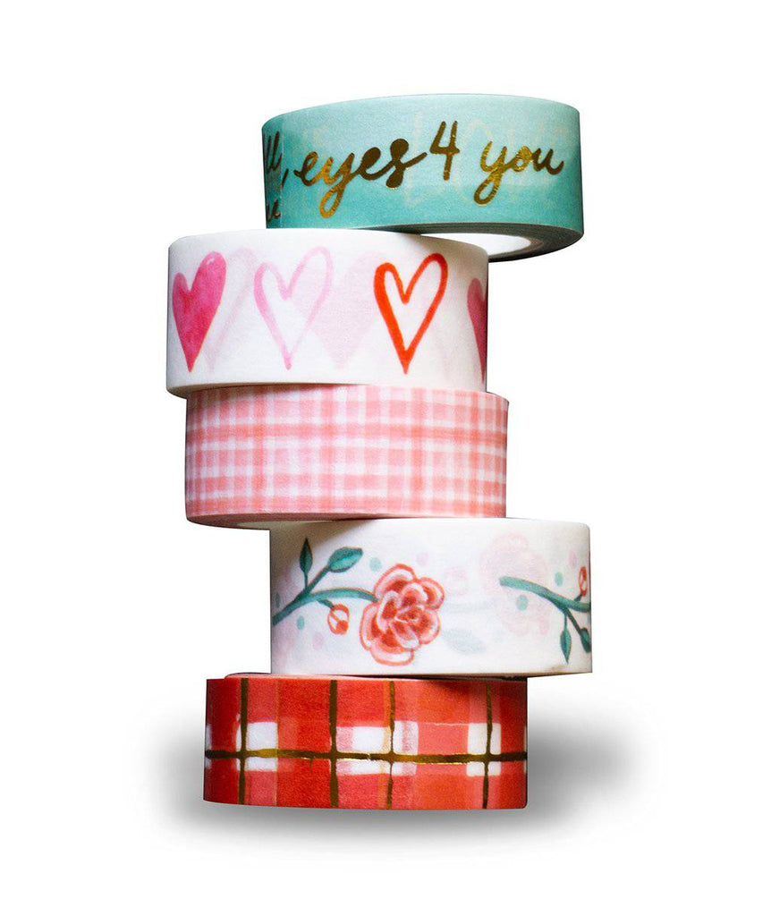 love quotes hearts roses washi tape