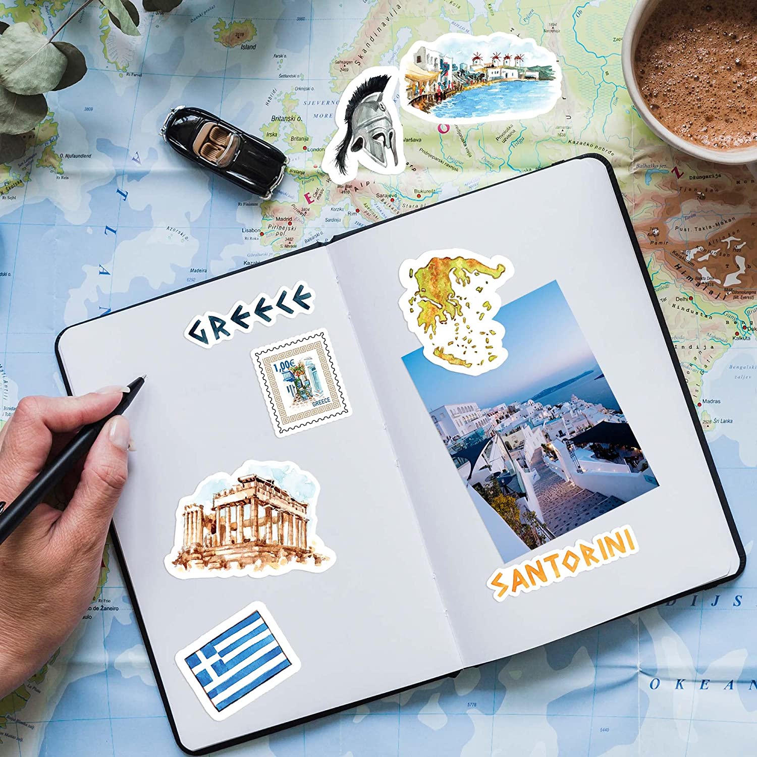 Idyllic Greece Travel Stickers (29 Pieces)