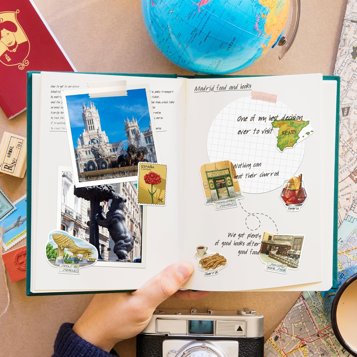 Central-Southern Spain Travel Stickers (28pcs)