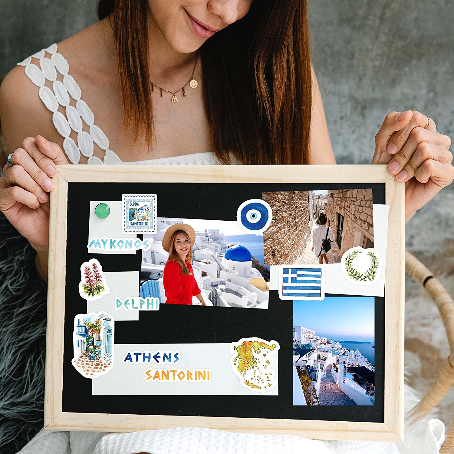 Idyllic Greece Travel Stickers (29 Pieces)