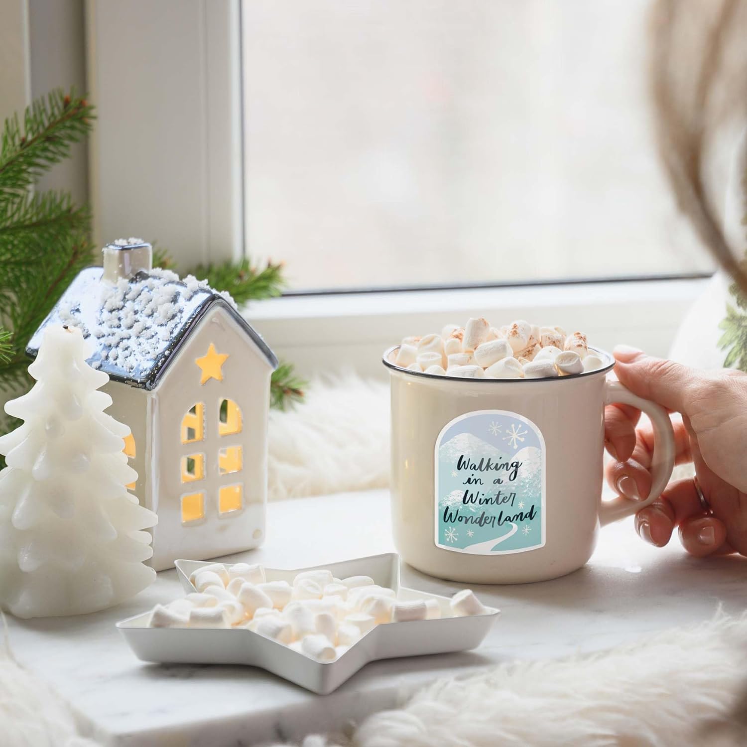 Magical Christmas Village Stickers (25pcs)