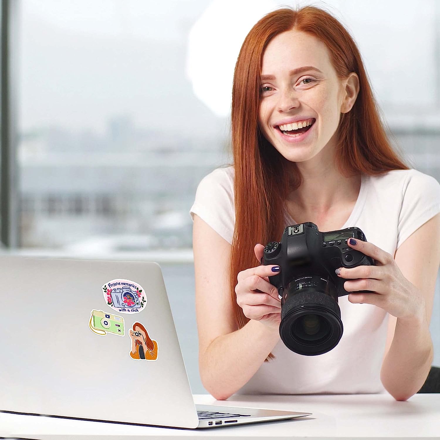 Chic Camera Photography Stickers (27 Pieces)