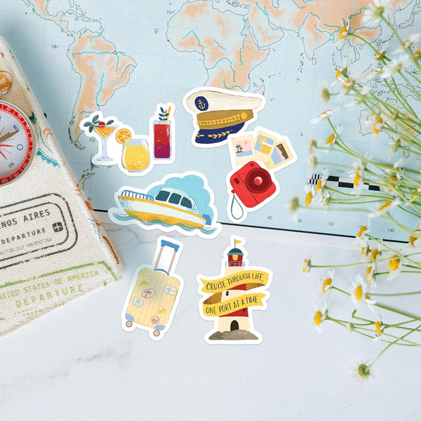 Relaxing Cruise Travel Stickers (30pcs)