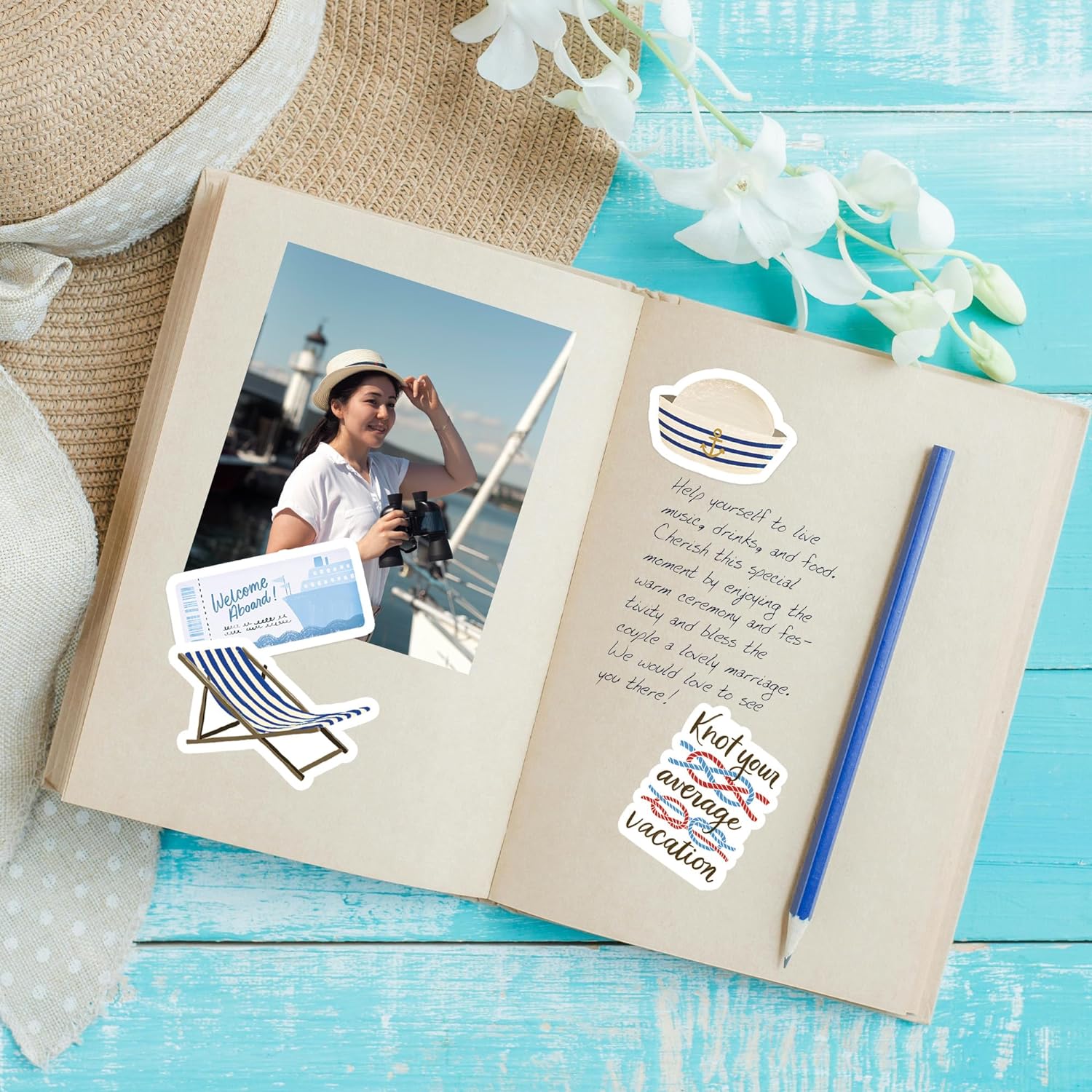 Relaxing Cruise Travel Stickers (30pcs)