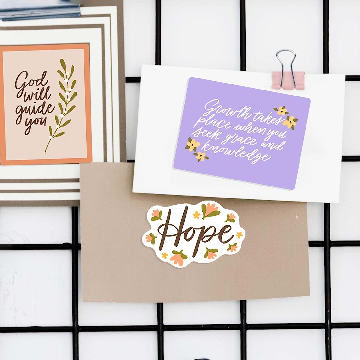 Faith and Religious Vision Board Stickers (48 Pieces)