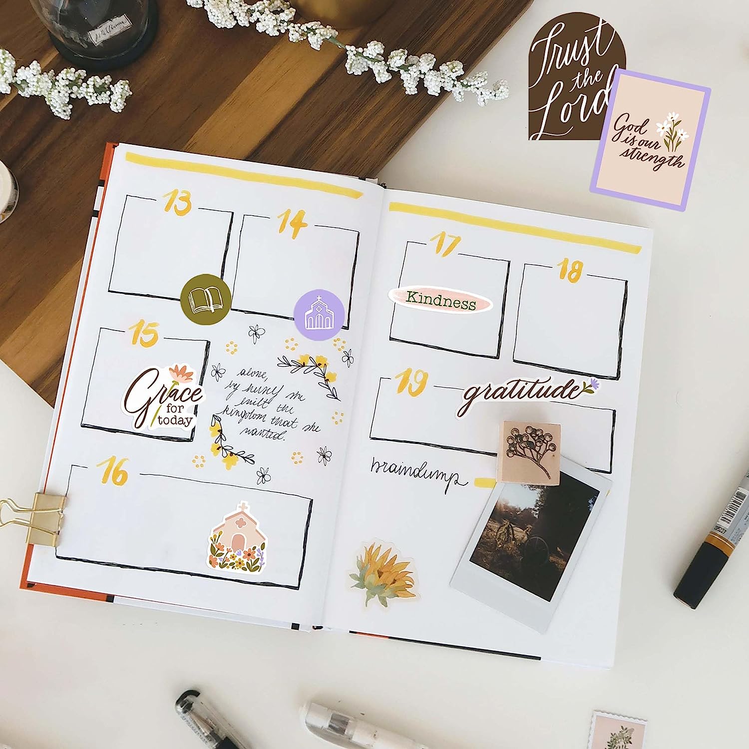 Faith and Religious Vision Board Stickers (48 Pieces)