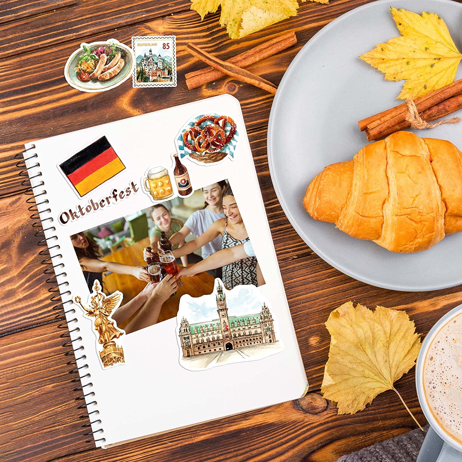 Gorgeous Germany Travel Stickers (29 Pieces)