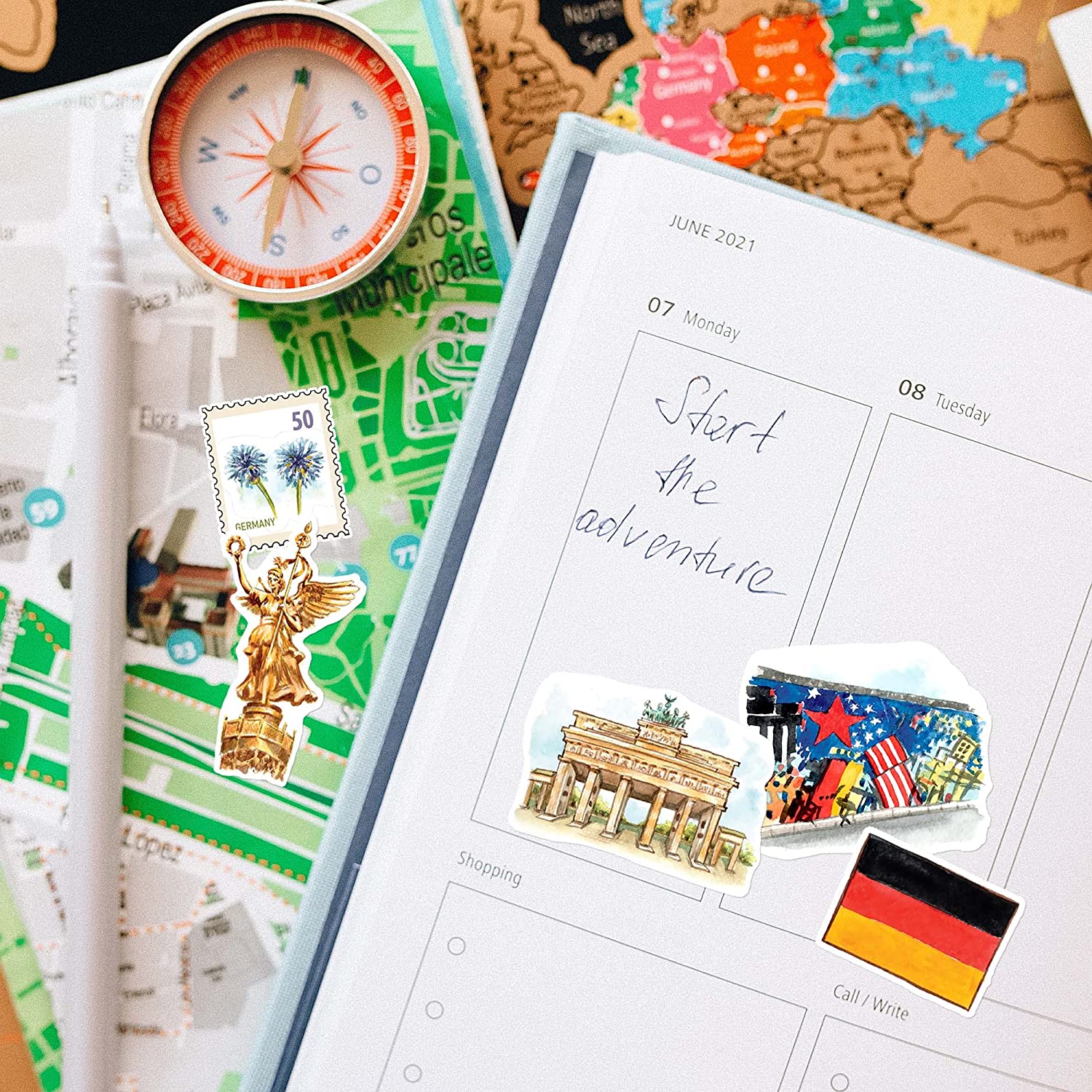 Gorgeous Germany Travel Stickers (29 Pieces)