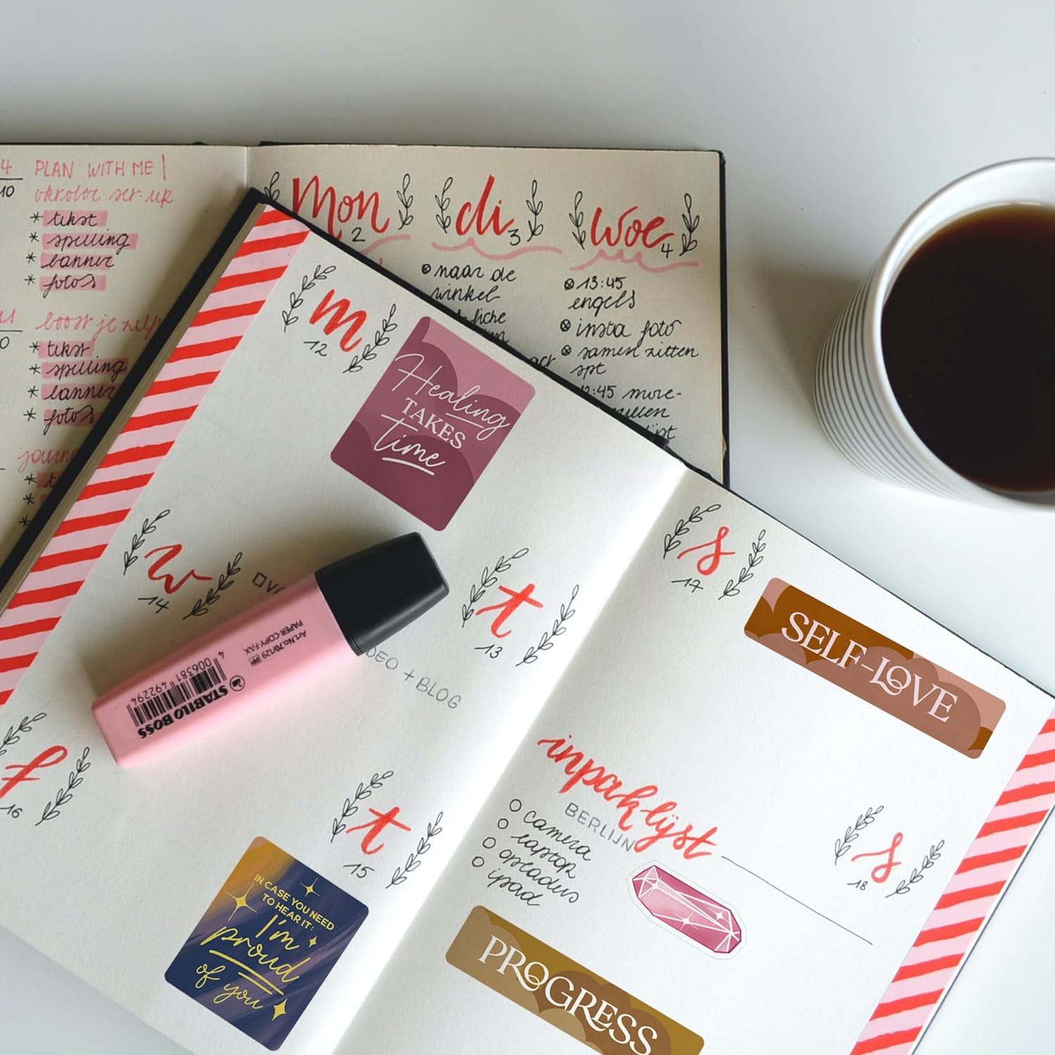 Healing Journey Vision Board Stickers (41 Pieces)