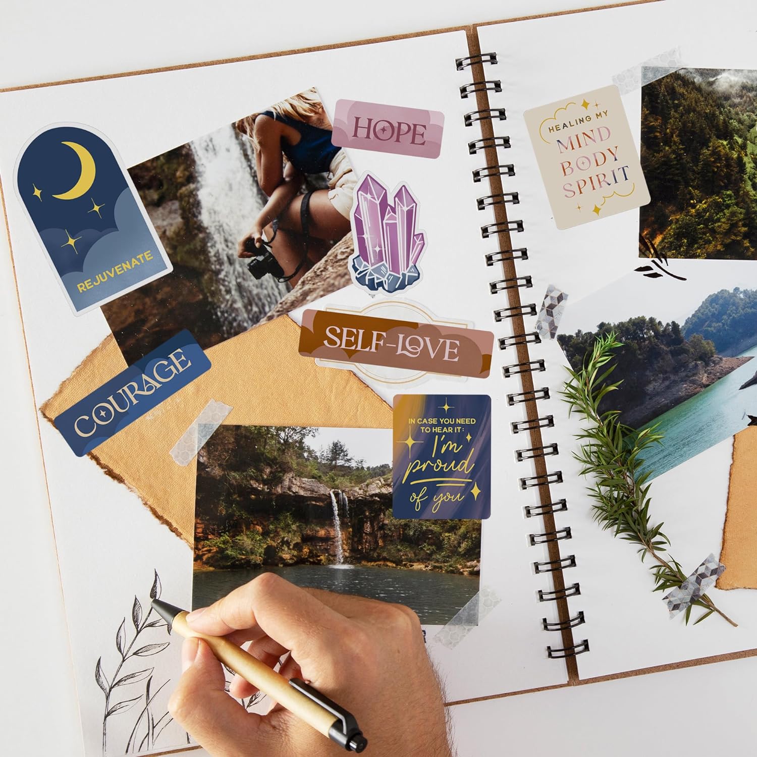 Healing Journey Vision Board Stickers (41 Pieces)