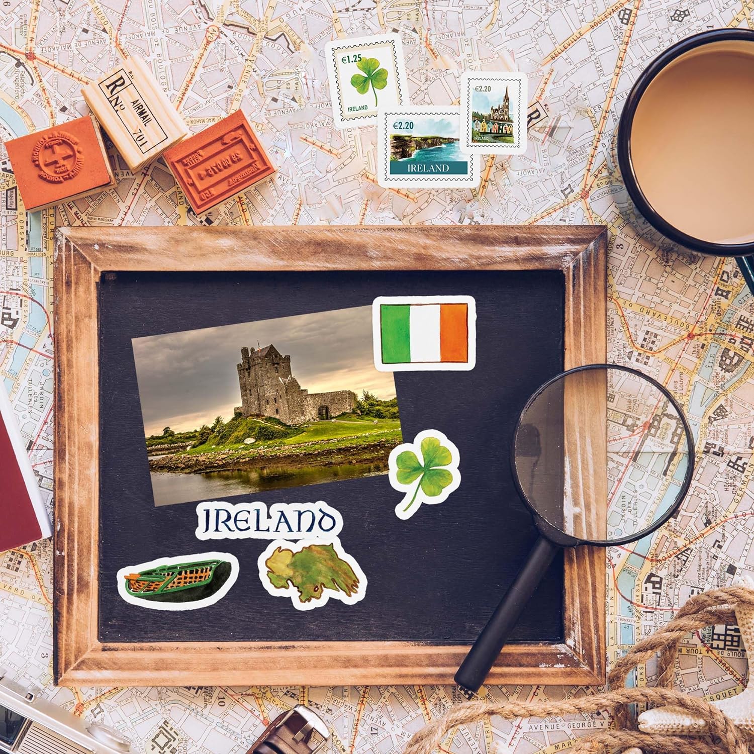 Historic Ireland Travel Stickers (30pcs)