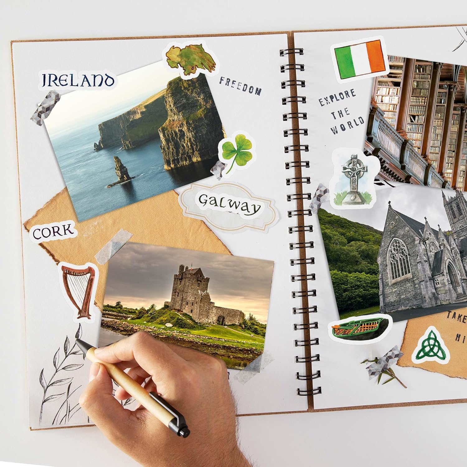 Historic Ireland Travel Stickers (30pcs)