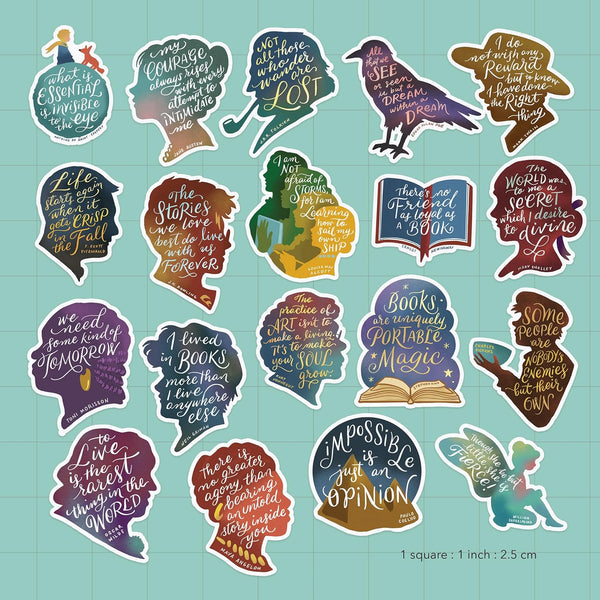 Famous Books Inspirational Quotes by Authors (19 Pieces)