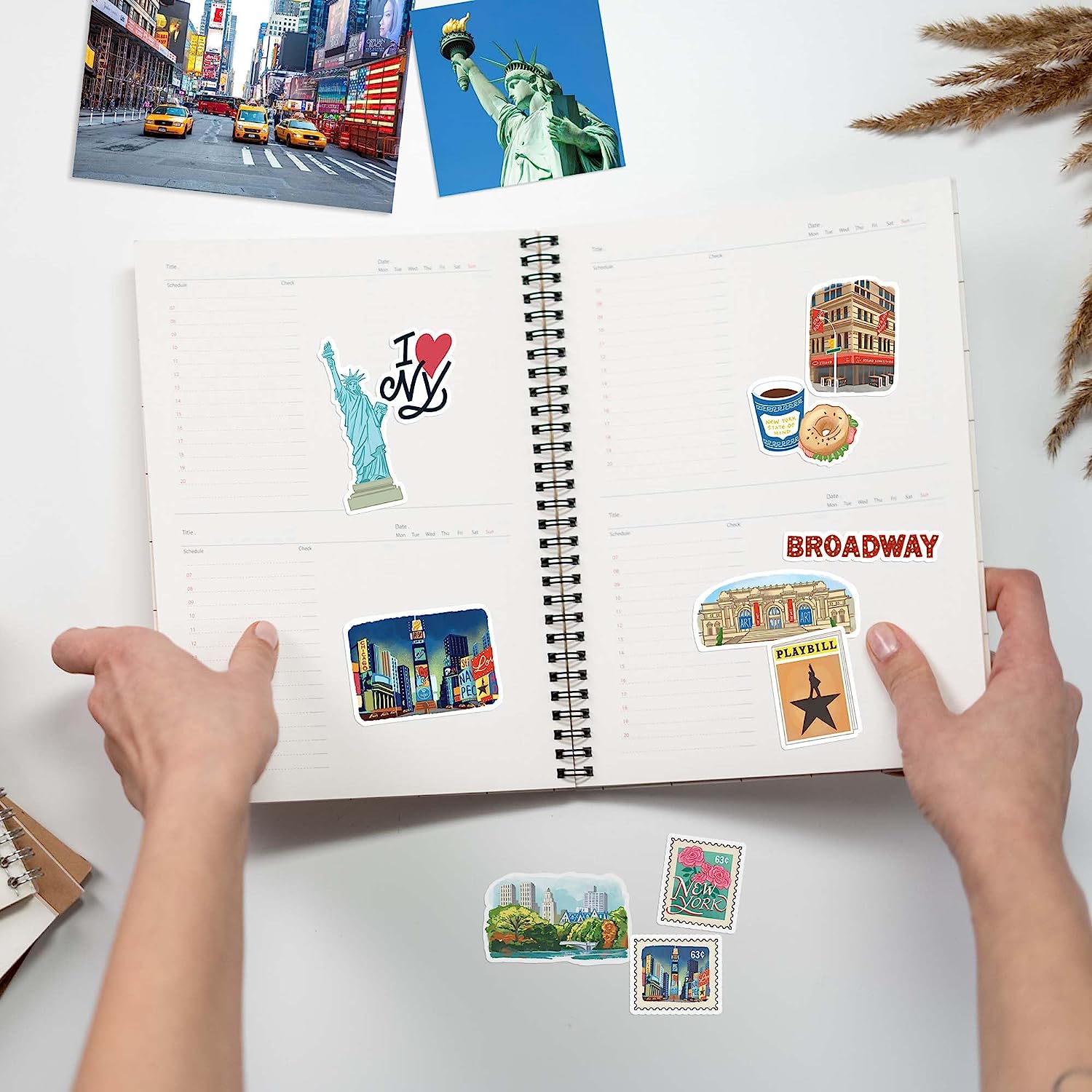 Iconic New York State Travel Stickers (28 Pieces)