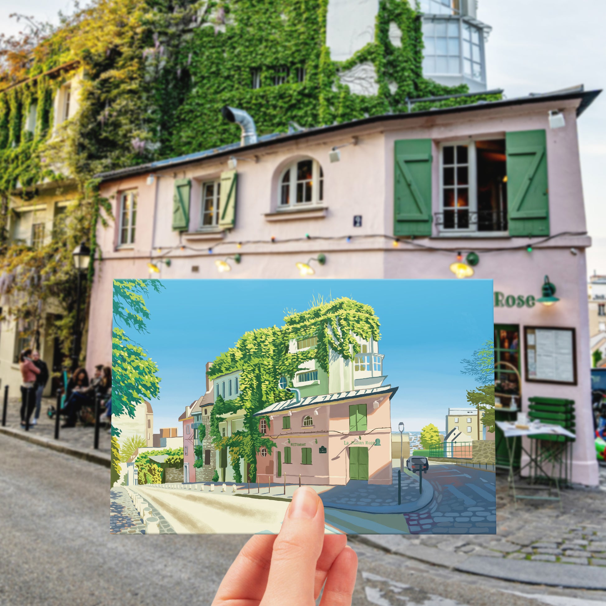 Paris Travel Postcards 4"x6", 12 Pcs, 4 Designs