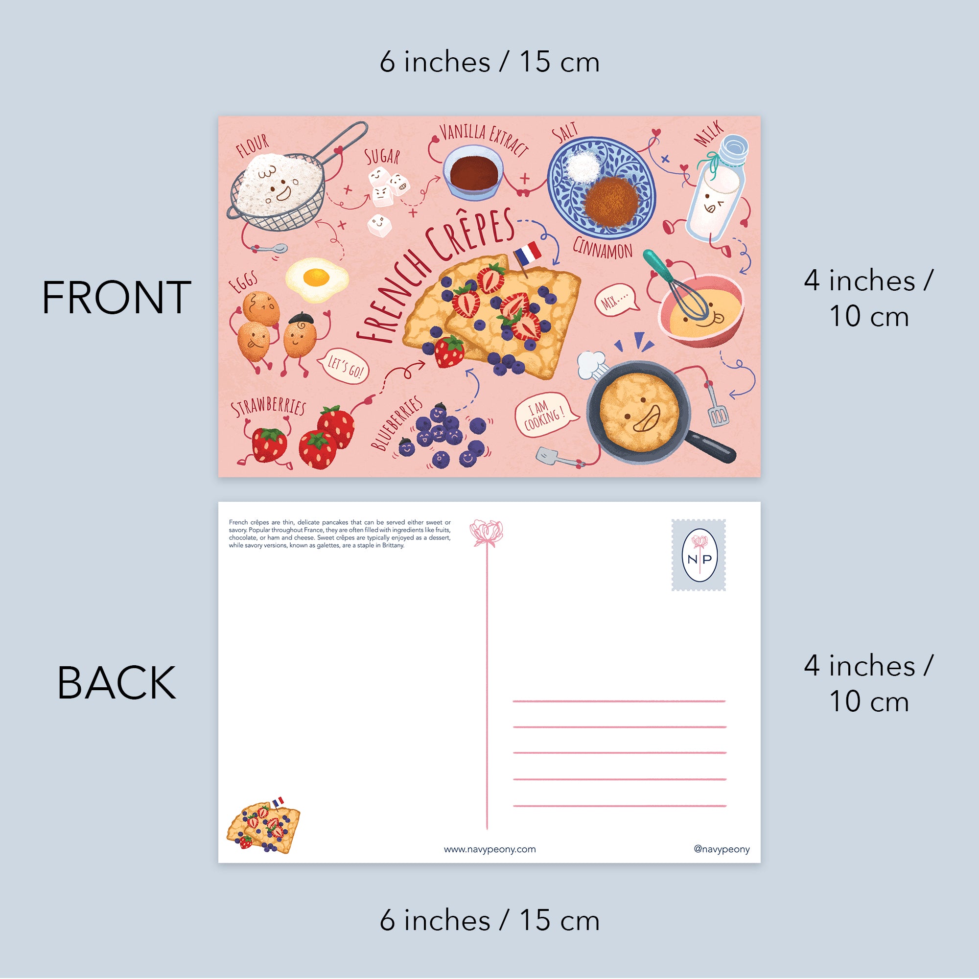 Paris Travel Postcards 4"x6", 12 Pcs, 4 Designs