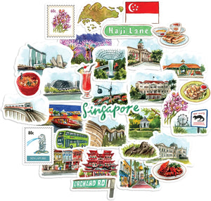 Sunny Singapore Travel Stickers (32pcs)