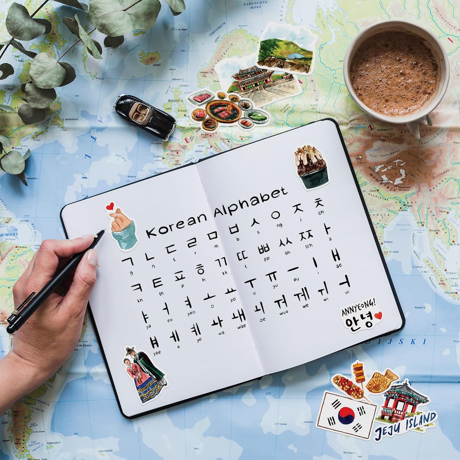 Scenic South Korea Travel Stickers (30pcs)