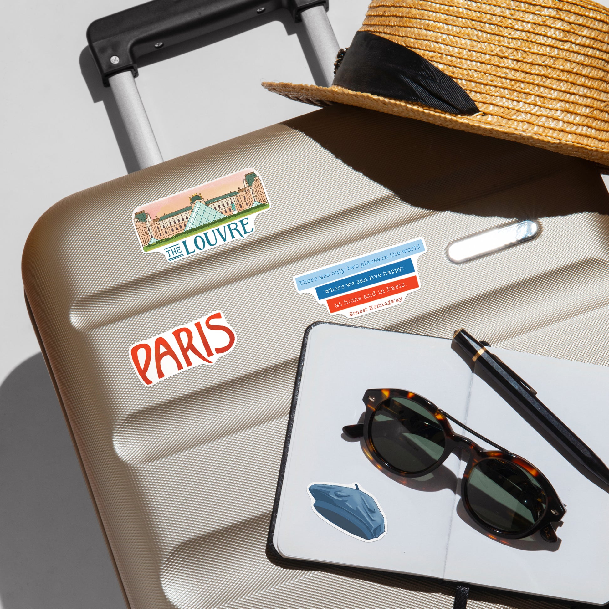 Passionate Paris Large Size Travel Stickers (25pcs)