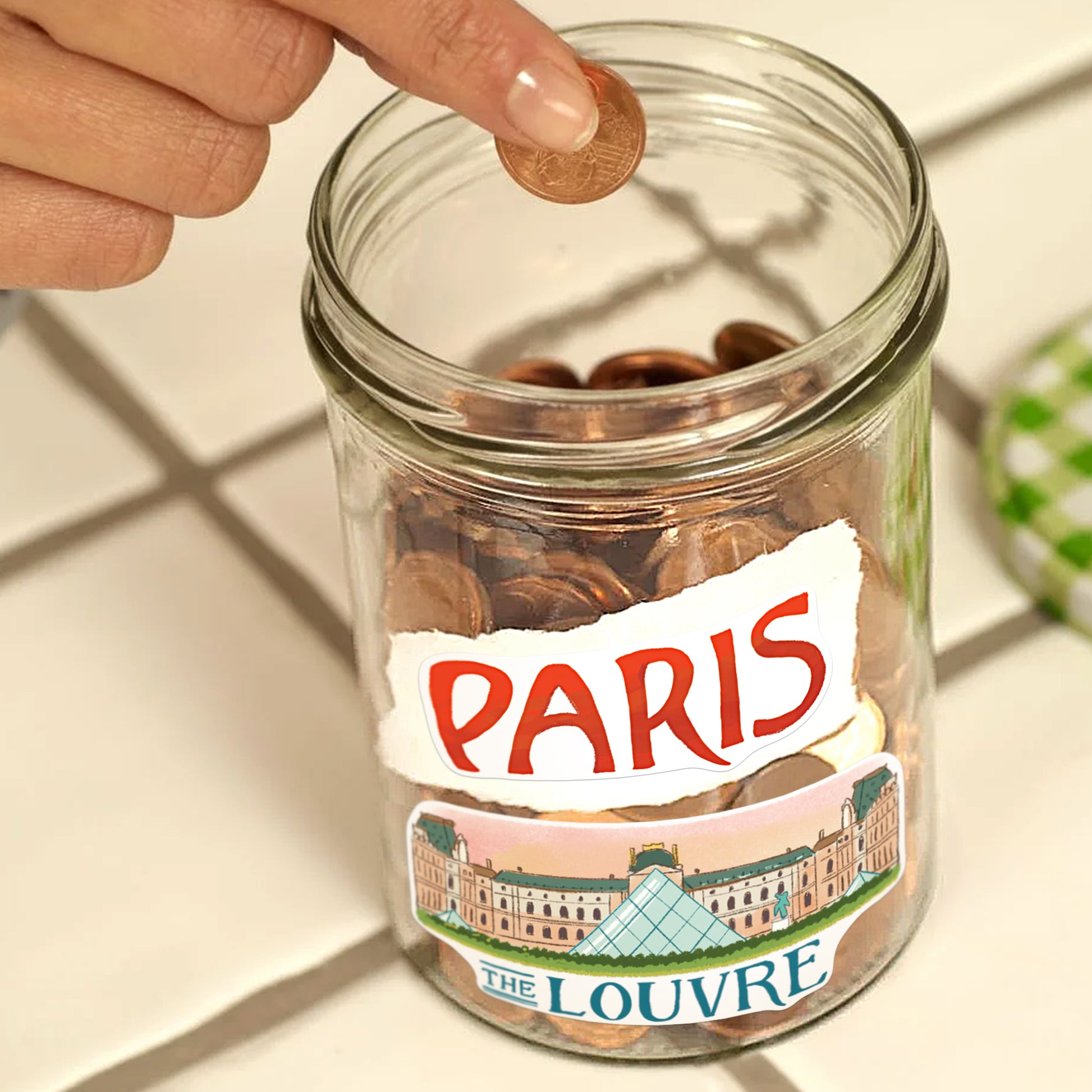Passionate Paris Large Size Travel Stickers (25pcs)