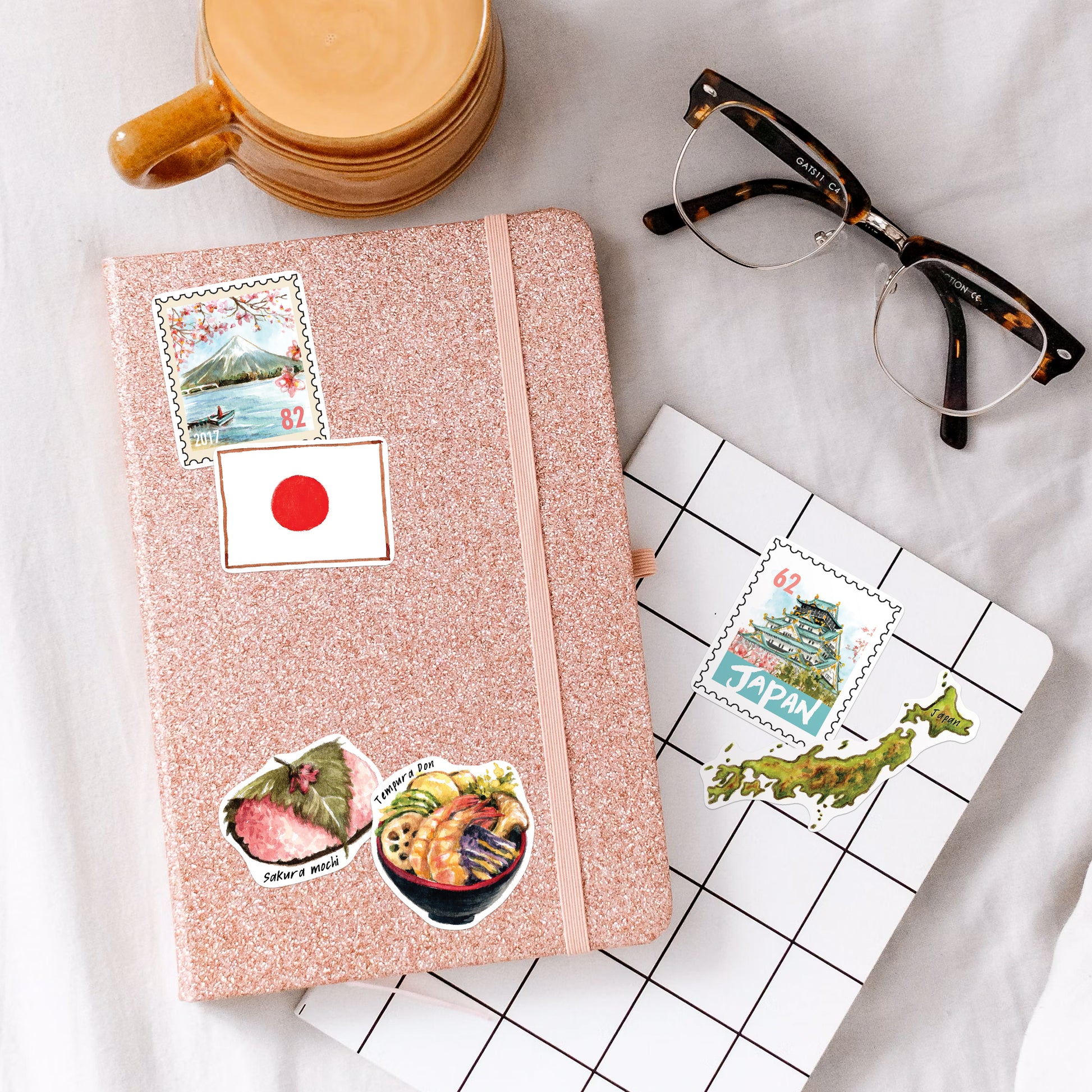 Imperial Japan Large Size Travel Stickers (29pcs)