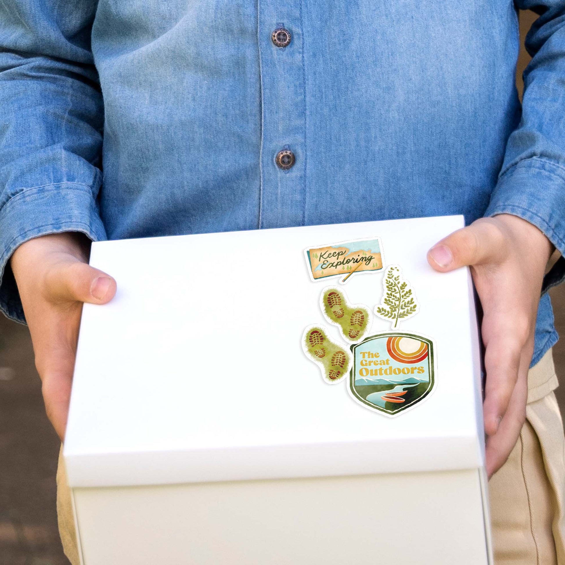 Summer Outdoorsy Adventure Camping Stickers (29 Pieces)