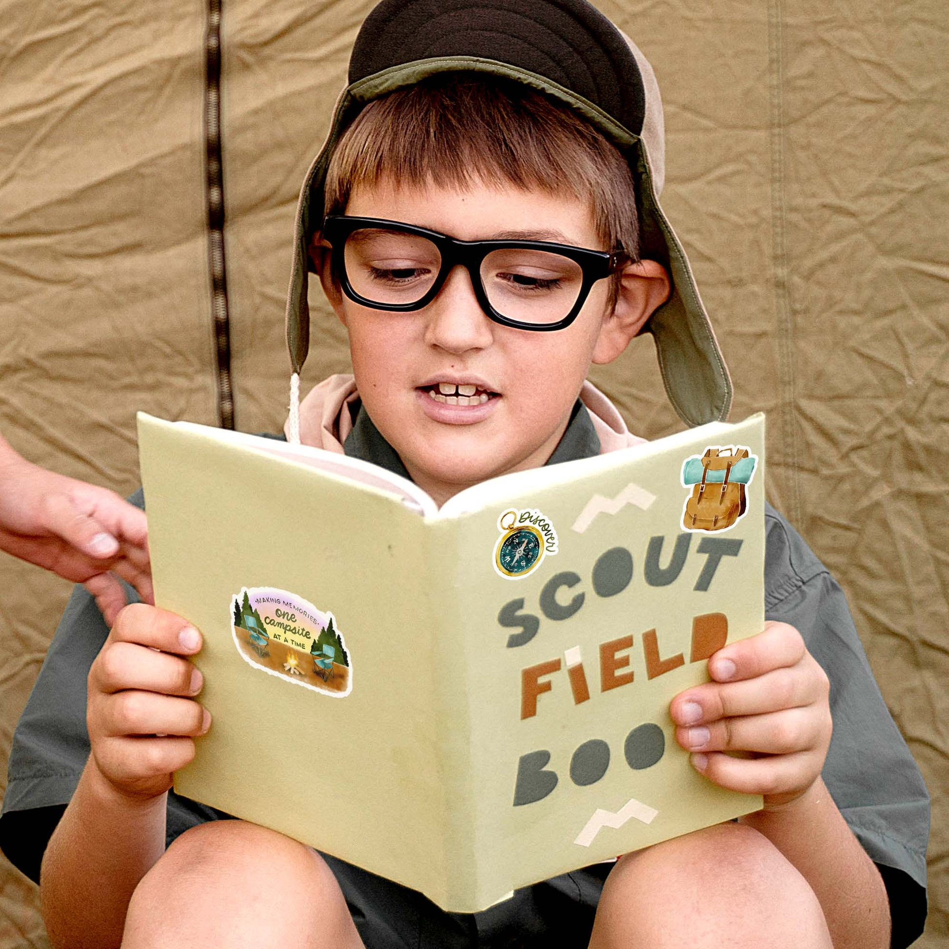 Summer Outdoorsy Adventure Camping Stickers (29 Pieces)