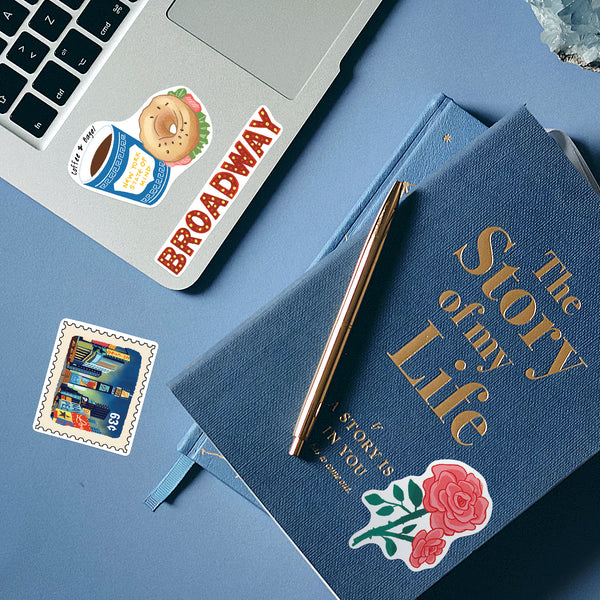 Iconic New York State Large Size Travel Stickers (28pcs)
