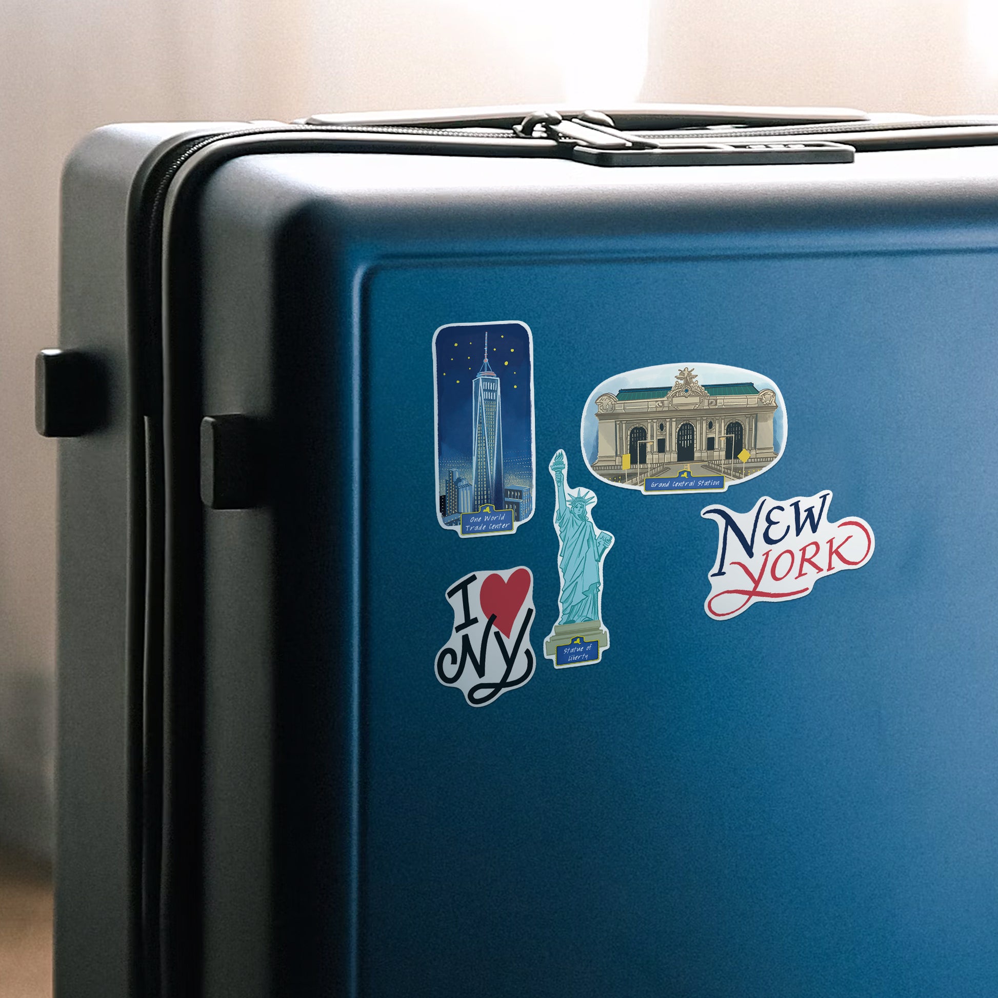 Iconic New York State Large Size Travel Stickers (28pcs)