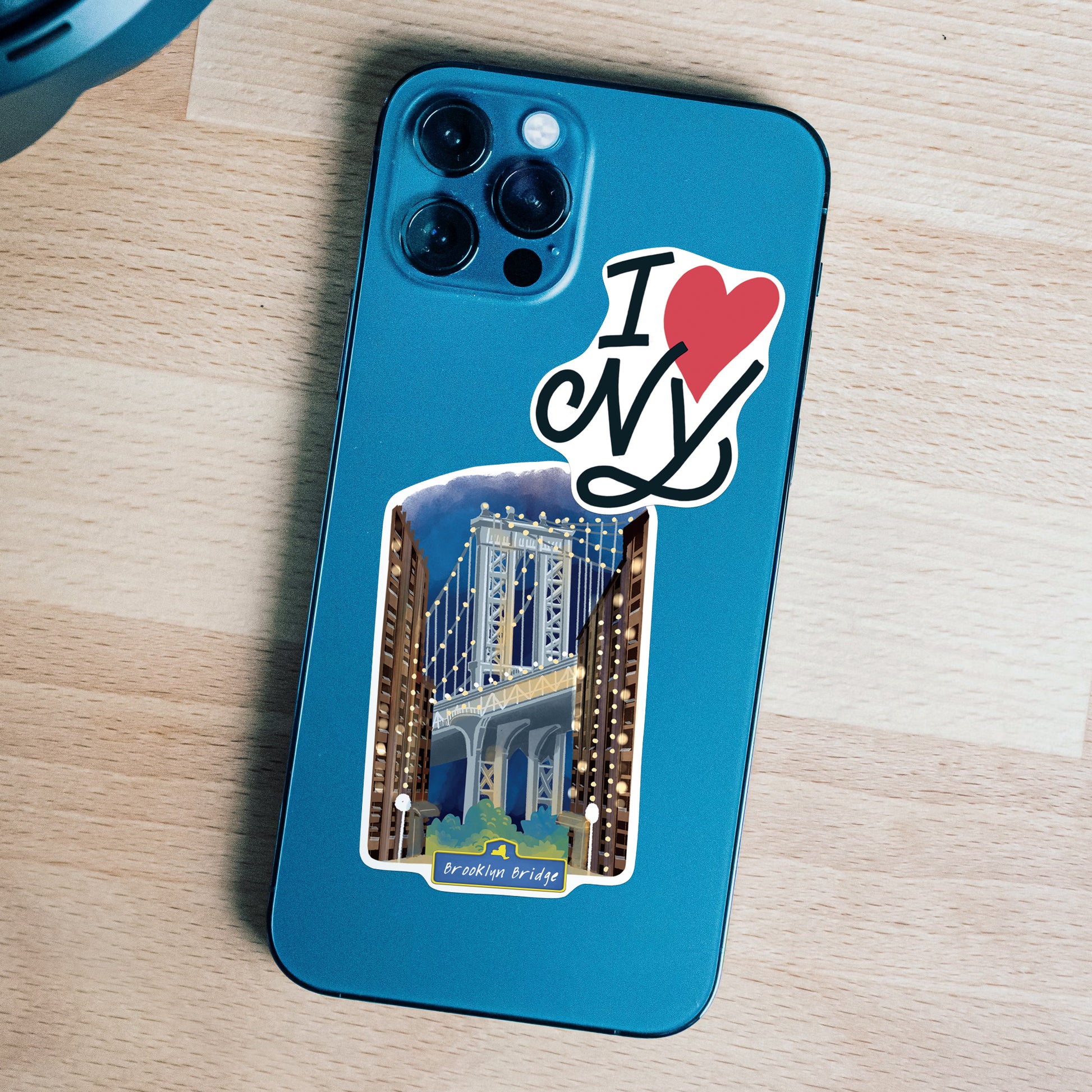 Iconic New York State Large Size Travel Stickers (28pcs)