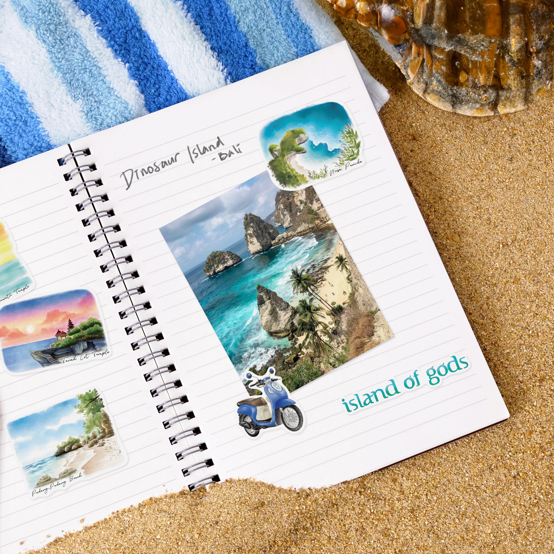 Spiritual Bali Travel Stickers (29pcs)