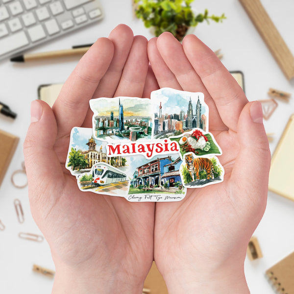Cultural Malaysia Travel Stickers (32pcs)