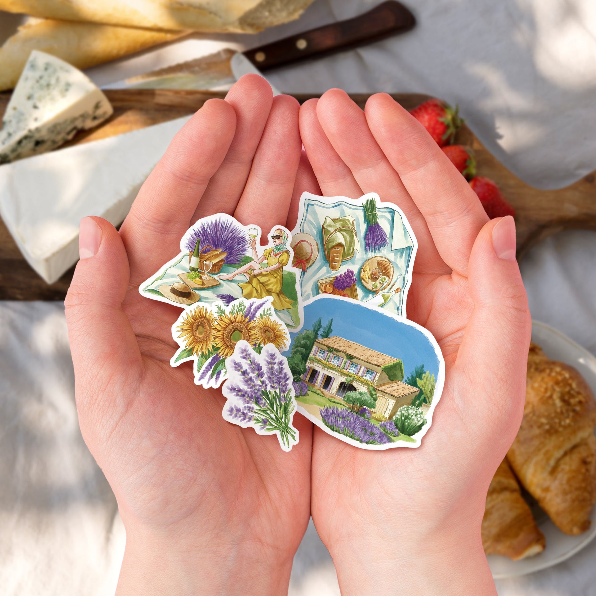 Summer in Provence Travel Stickers (28pcs)
