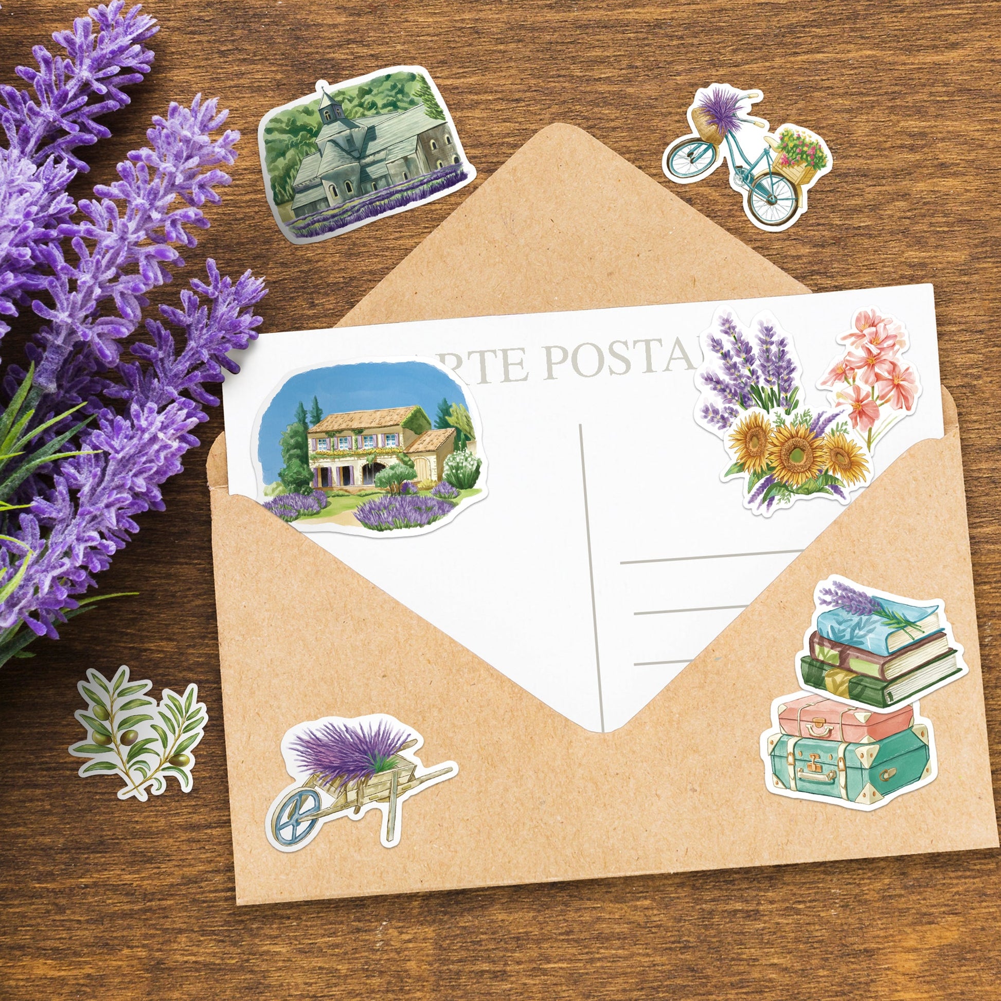 Summer in Provence Travel Stickers (28pcs)