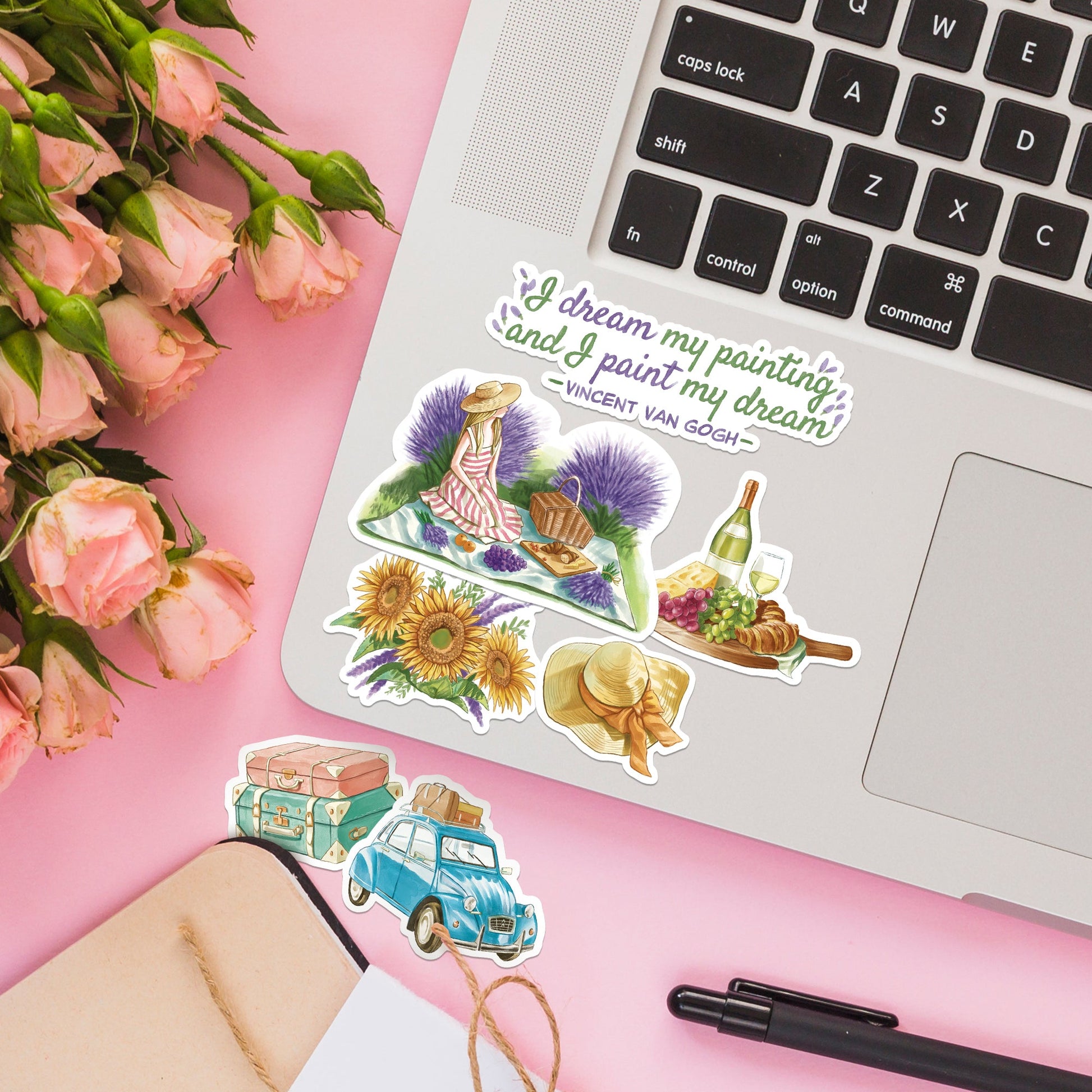 Summer in Provence Travel Stickers (28pcs)