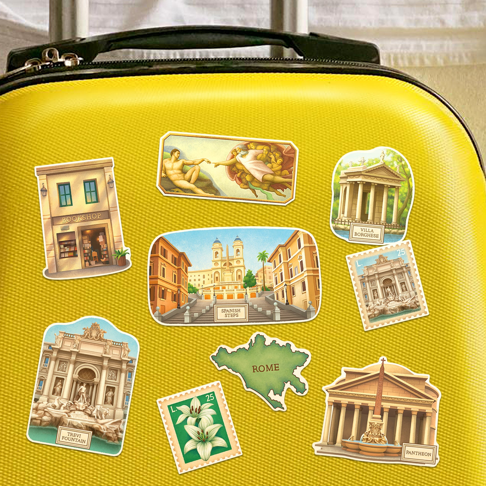 Historical Rome Travel Stickers (28pcs)