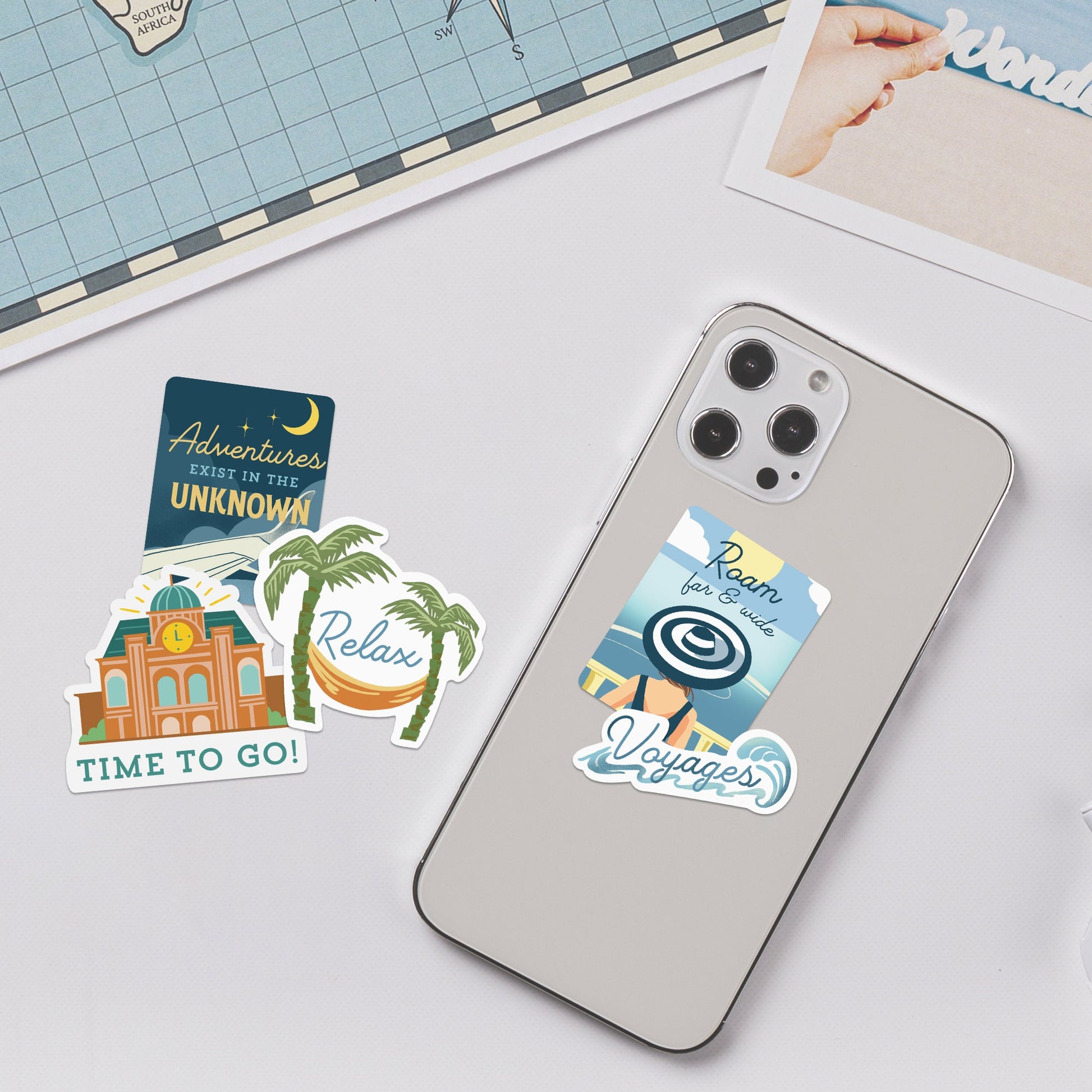 Wanderlust Dreamscape Travel Vision Board Stickers (30pcs)