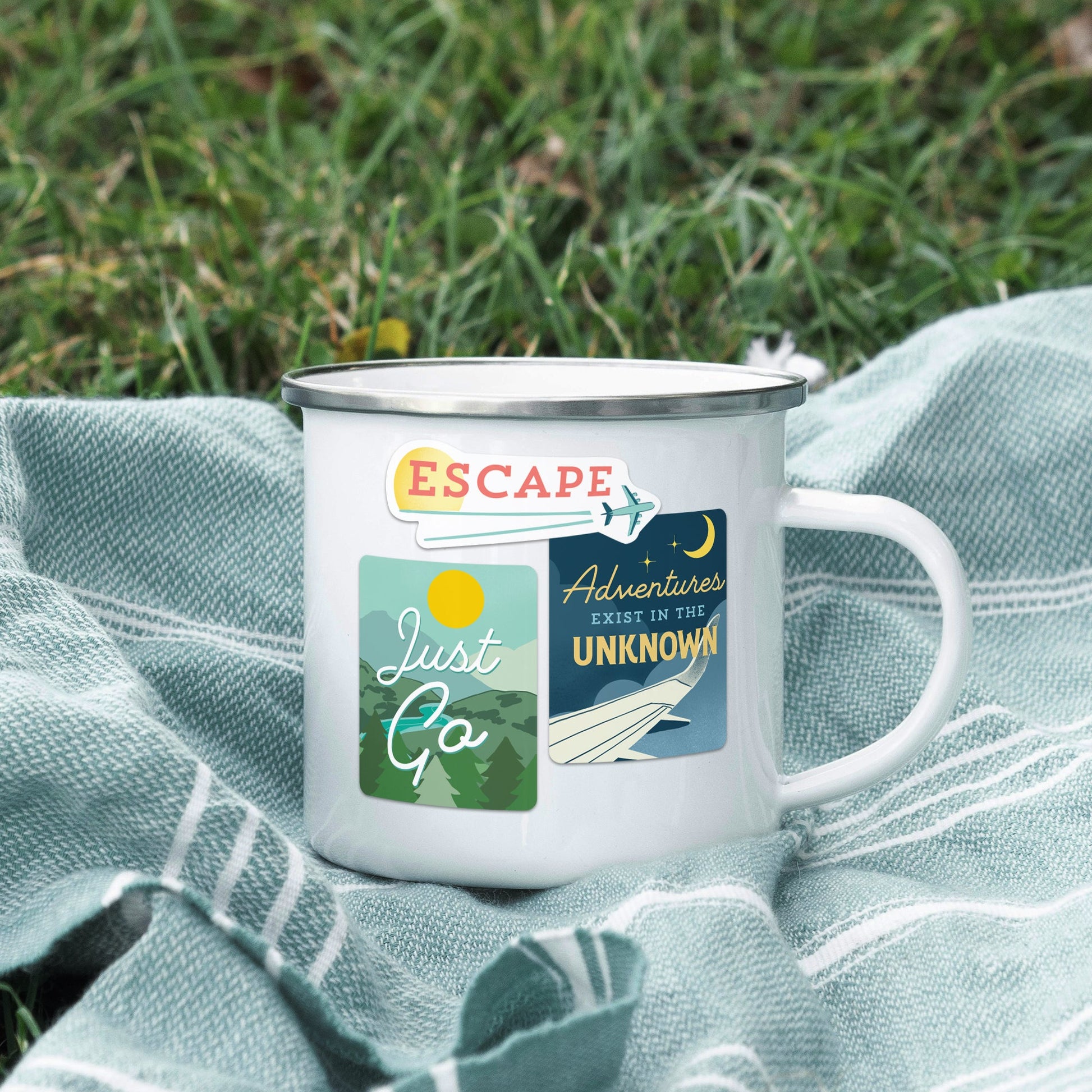 Wanderlust Dreamscape Travel Vision Board Stickers (30pcs)