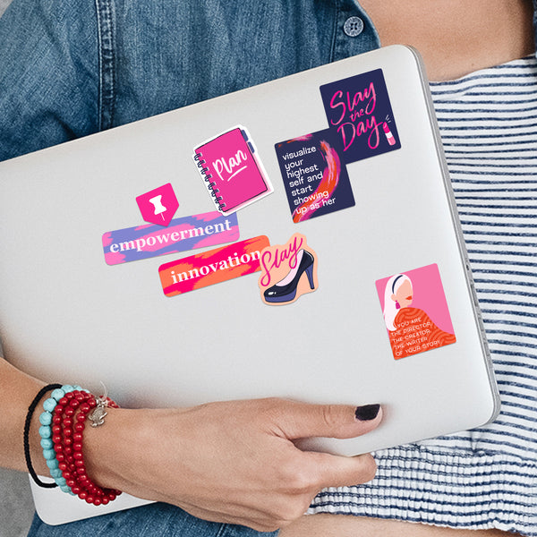 Boss Lady Entrepreneur Vision Board Stickers (35pcs)