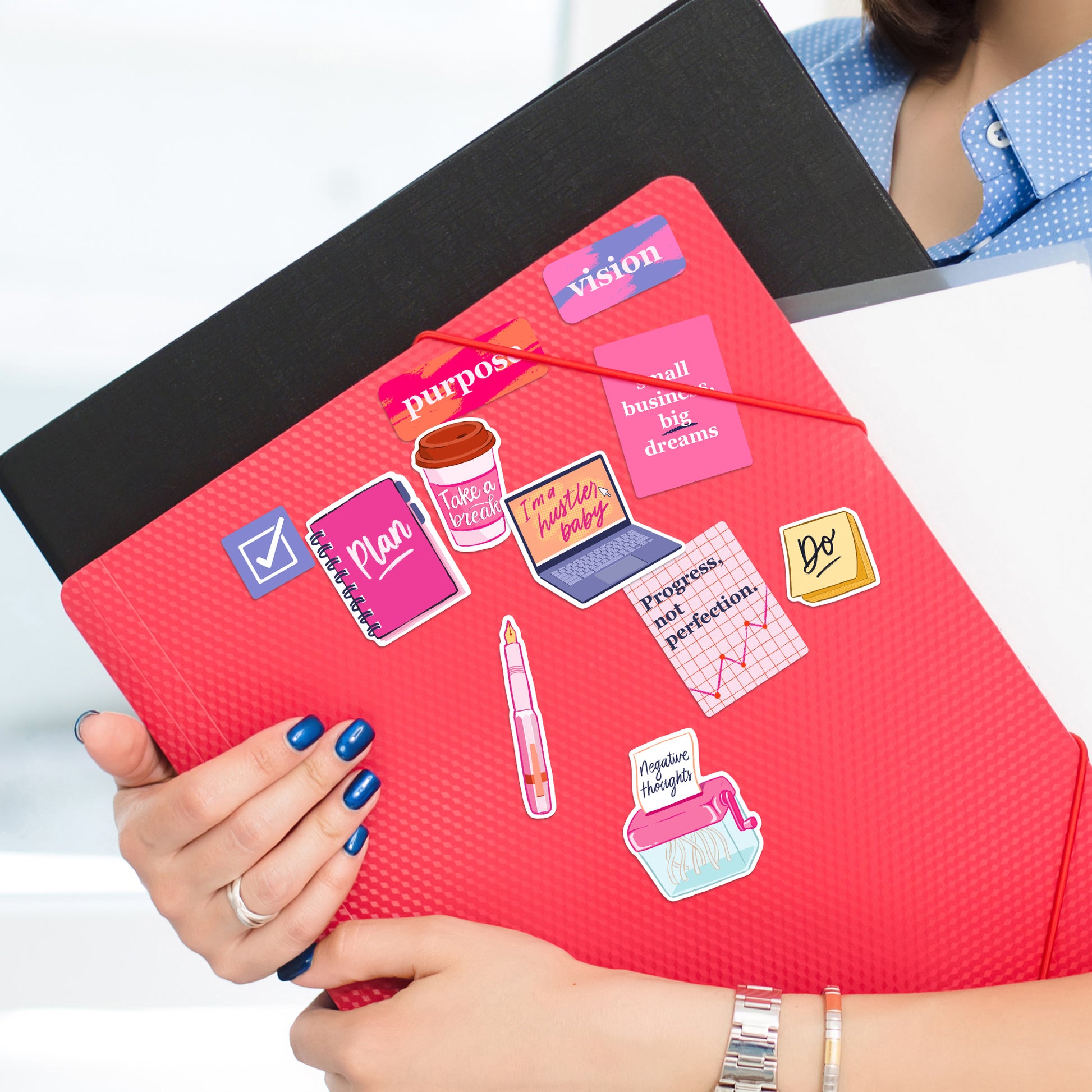 Boss Lady Entrepreneur Vision Board Stickers (35pcs)