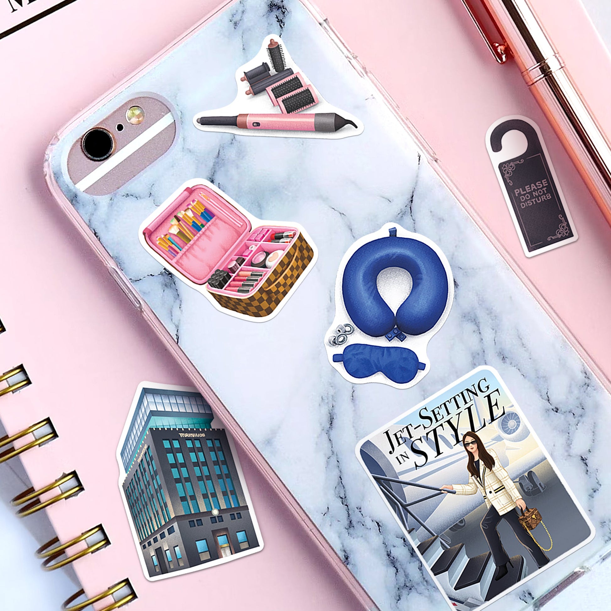 Posh City Girl Travel Stickers (25pcs)