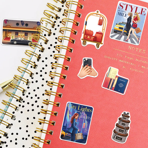 Posh City Girl Travel Stickers (25pcs)