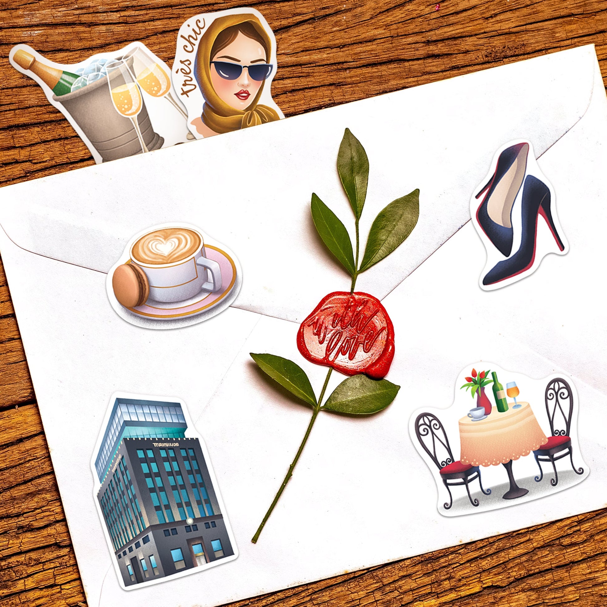 Posh City Girl Travel Stickers (25pcs)