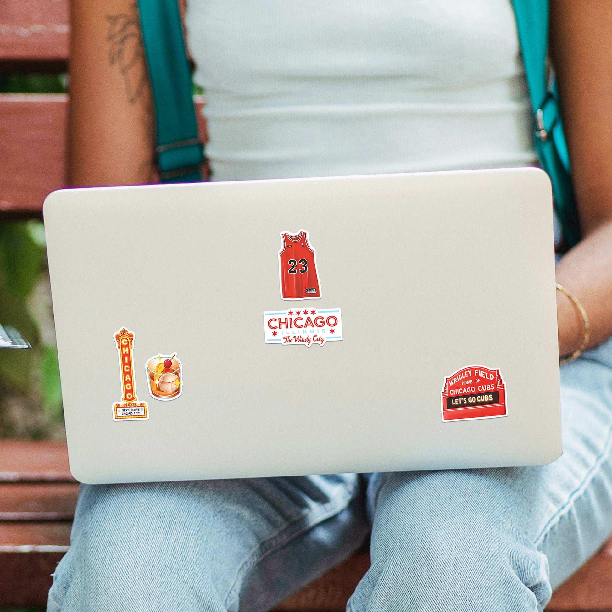 Windy Chicago Travel Stickers (28pcs)