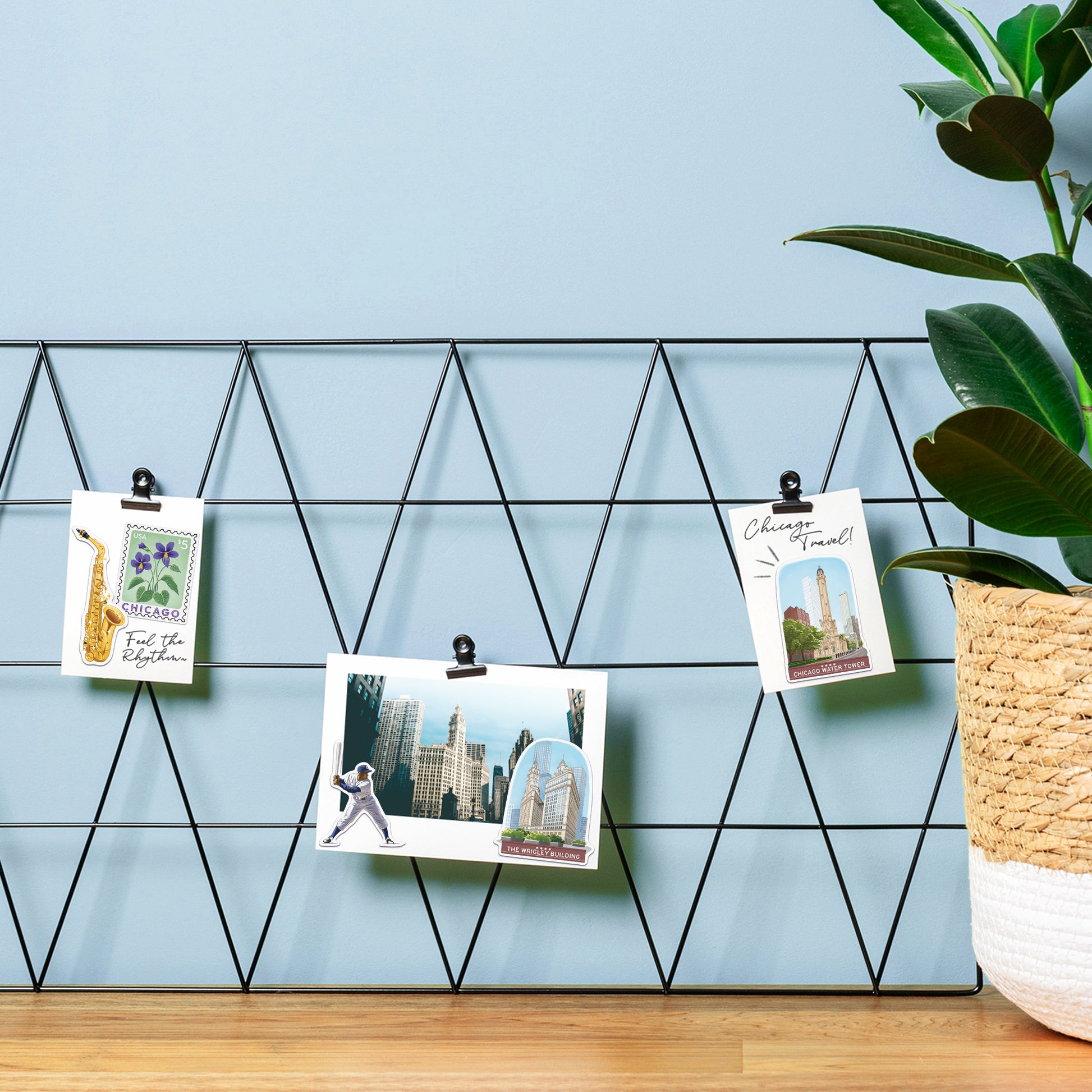 Windy Chicago Travel Stickers (28pcs)