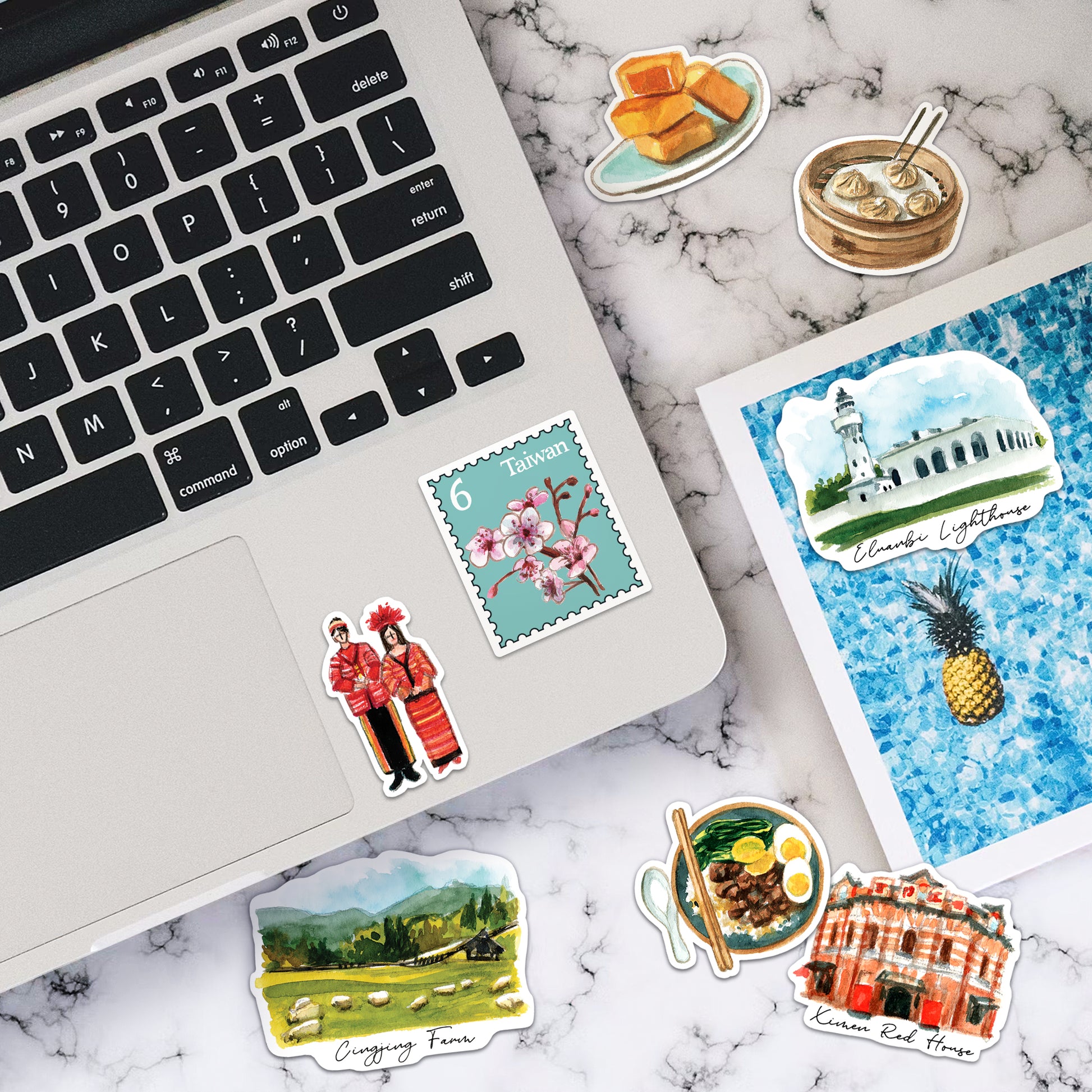Timeless Taiwan Travel Stickers (28pcs)