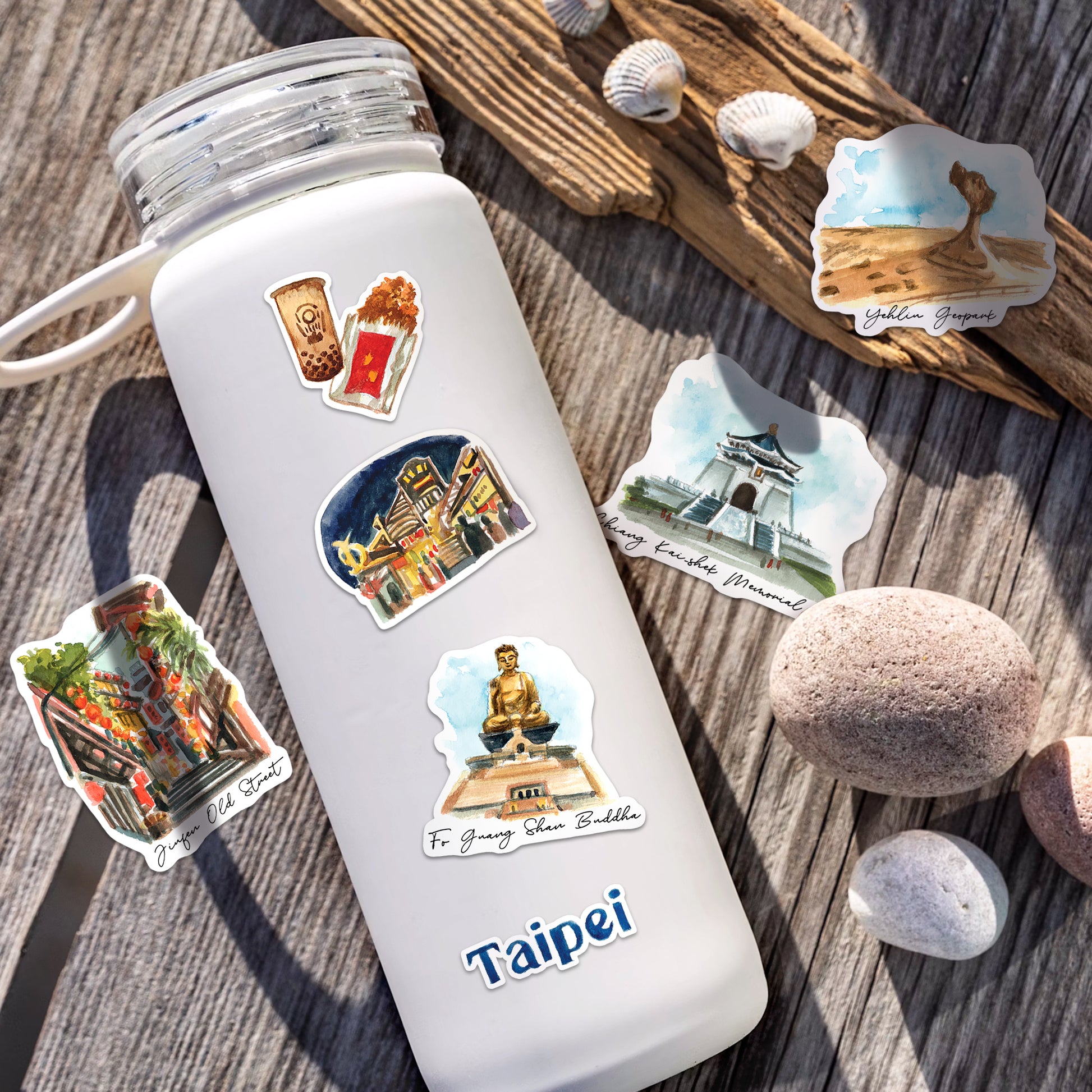 Timeless Taiwan Travel Stickers (28pcs)