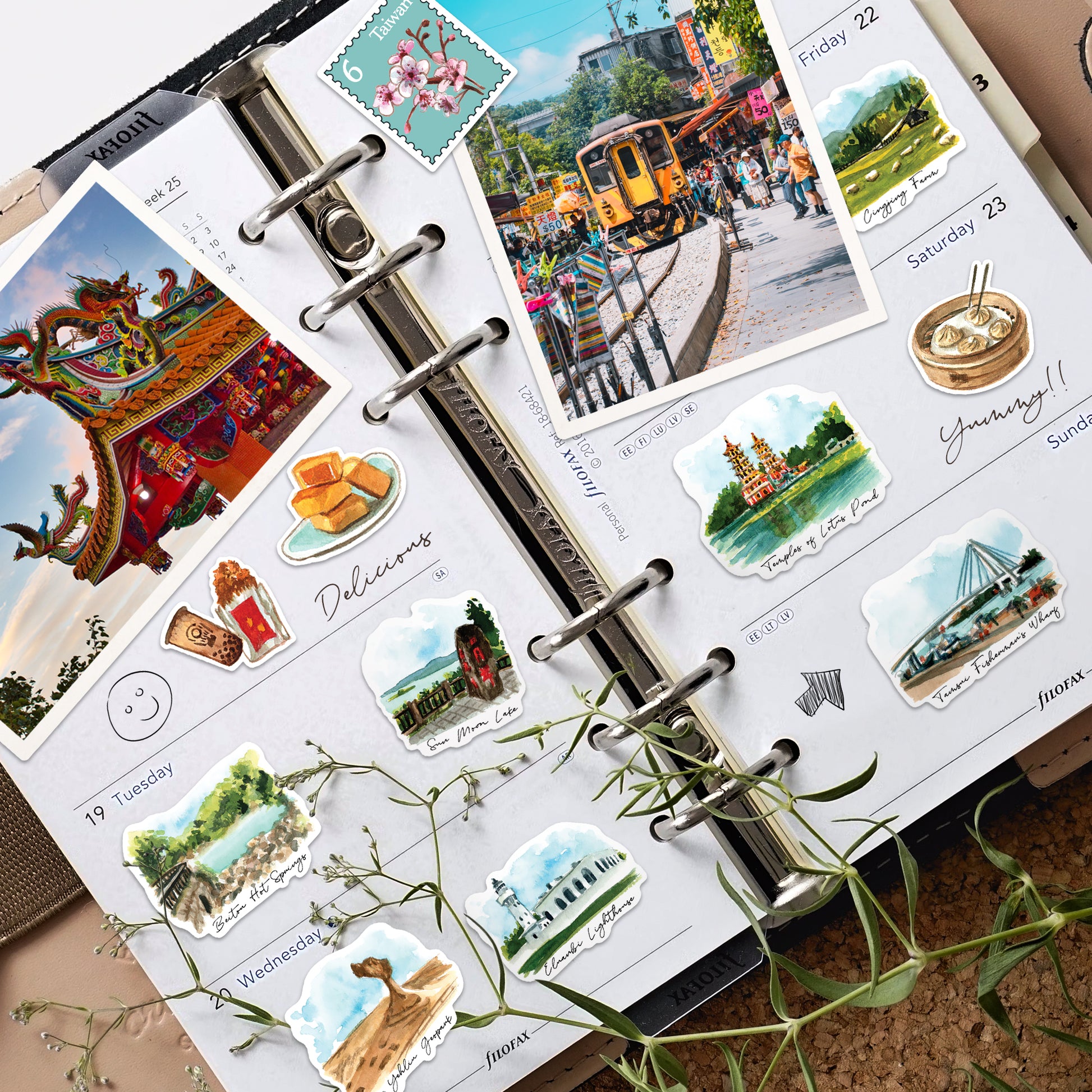 Timeless Taiwan Travel Stickers (28pcs)