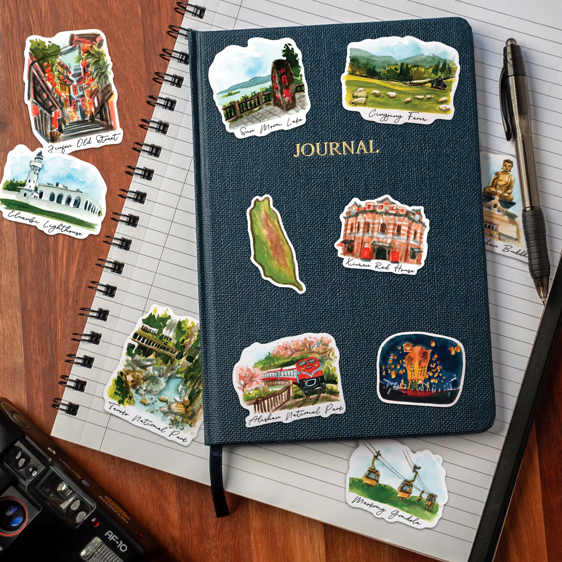 Timeless Taiwan Travel Stickers (28pcs)